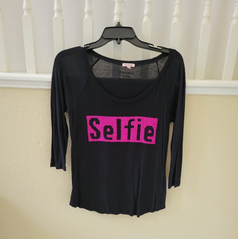 Juicy Couture Women's 3/4 sleeve Top